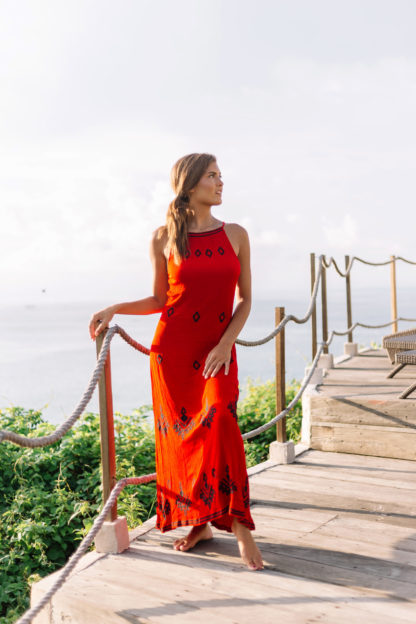 Robe Solange Hippie Chic rouge