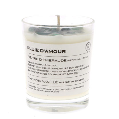 bougie parfumée pluie d'amour