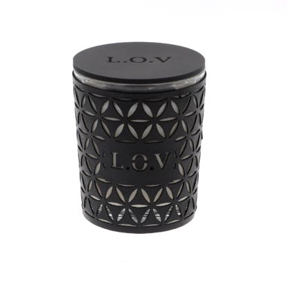 bougie parfumée LOV avec pierres semi-précieuses