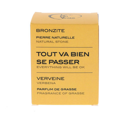 bougie parfumée litho thérapeutique à la bronzite