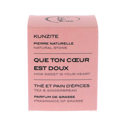 bougie parfumée litho thérapeutique à la kunzite